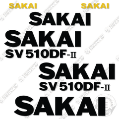 Fits Sakai SV510DF-II Decal Kit Roller