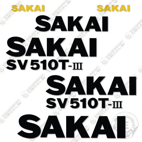 Fits Sakai SV510T-III Decal Kit Roller