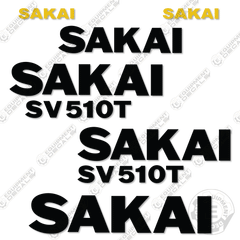 Fits Sakai SV510T Decal Kit Roller