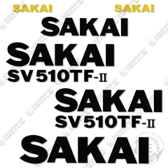 Fits Sakai SV510TF-II Decal Kit Roller