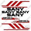 Image of Sany SSR120C-8 Decal Kit Smooth Drum Roller - Aftermarket Kit