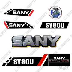 Fits Sany SY80U Decal Kit Excavator