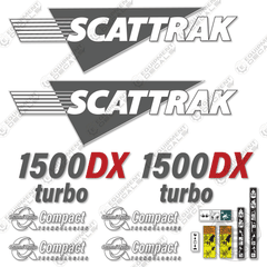 Fits Scattrak 1500DX Turbo Decal Kit Skid Steer
