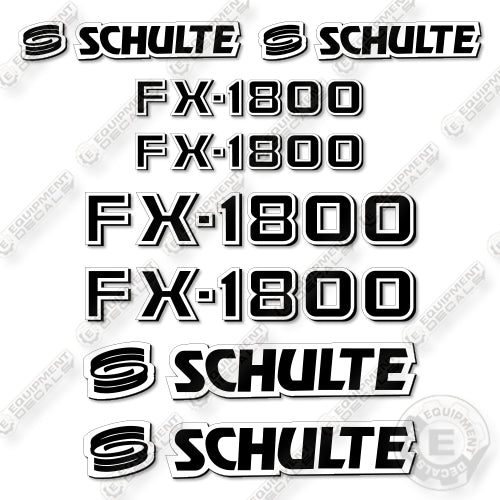 Schulte FX1800N Decal Kit Rotary Cutter -Aftermarket Kit