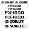 Image of Schulte FX1800N Decal Kit Rotary Cutter -Aftermarket Kit