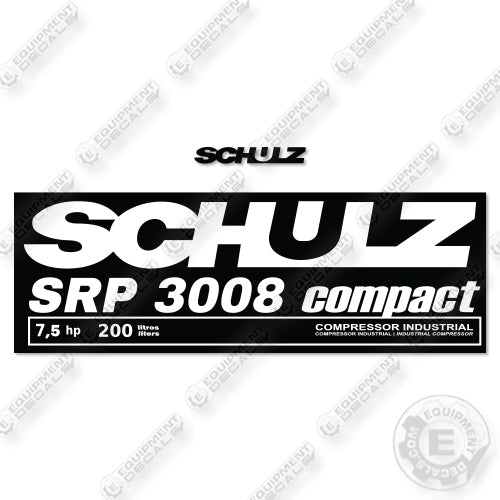 Schulz SRP 3008 Decal Kit Air Compressor - Aftermarket Kit