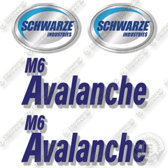 Fits Schwarze M6 Avalanche Decal Kit Sweeper