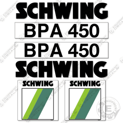 Fits Schwing BPA450 Decal Kit Trailer Pump