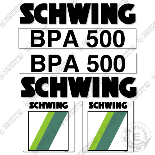 Fits Schwing BPA500 Decal Kit Trailer Pump