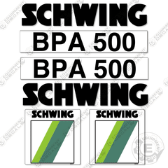 Fits Schwing BPA500 Decal Kit Trailer Pump