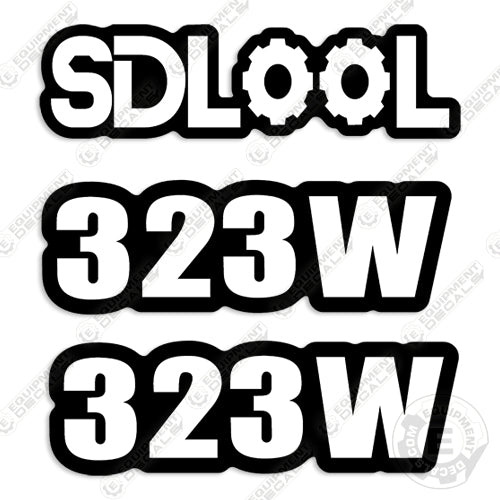 Fits SDLOOL 323W Decal Kit Mini Skid Steer Loader