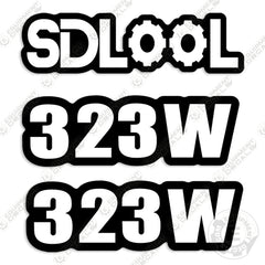 Fits SDLOOL 323W Decal Kit Mini Skid Steer Loader