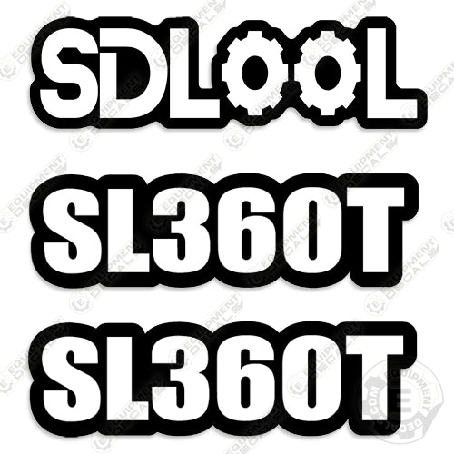 Fits SDLOOL SL360T Decal Kit Mini Skid Steer Loader