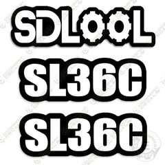 Fits SDLOOL SL36C Decal Kit Mini Skid Steer Loader