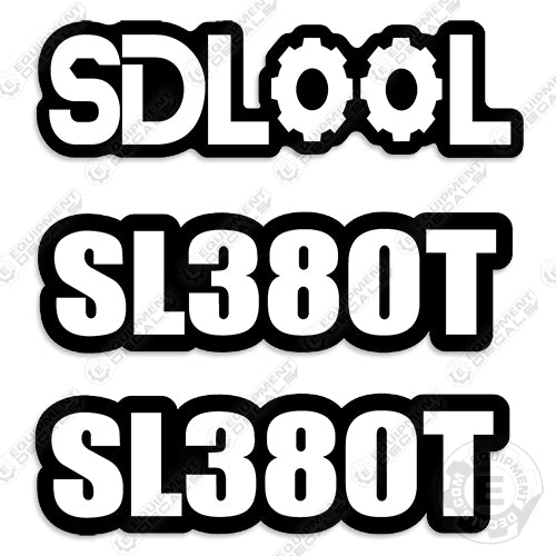 Fits SDLOOL SL380T Decal Kit Mini Skid Steer Loader