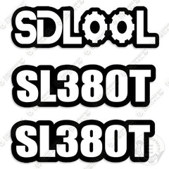 Fits SDLOOL SL380T Decal Kit Mini Skid Steer Loader