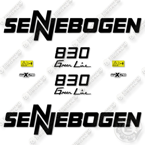Fits Sennebogen 830 Green Line Decal Kit Material Handler