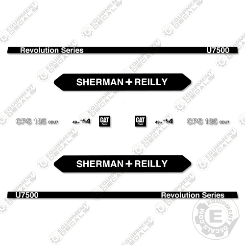Fits Sherman Reilly U7500 Decal Kit Cable Puller