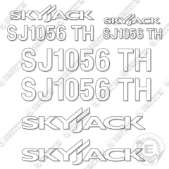 Fits SkyJack SJ1056TH Decal Kit Boom Lift (White Cut ONLY)