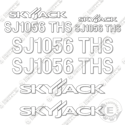 Fits SkyJack SJ1056THS Decal Kit Telehandler (White Cut ONLY)