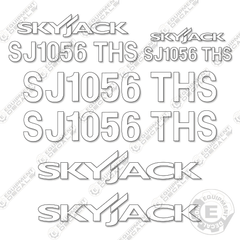Fits SkyJack SJ1056THS Decal Kit Telehandler (White Cut ONLY)