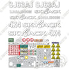 Image of Fits SkyJack SJ63AJ Decal Kit Boom Lift