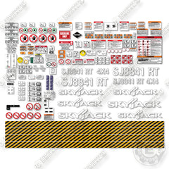 SkyJack SJ8841RT Decal Kit Scissor Lift- Aftermarket Kit