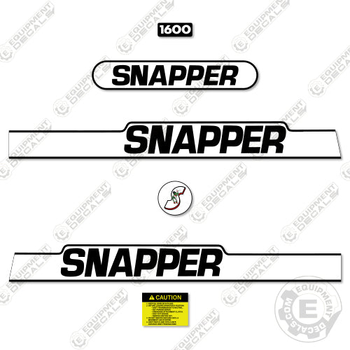 Fits Snapper 1600 Decal Kit Riding Mower
