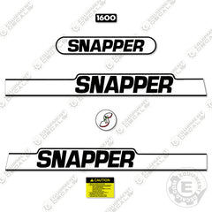 Fits Snapper 1600 Decal Kit Riding Mower
