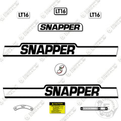 Fits Snapper LT16 Decal Kit Riding Mower