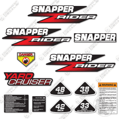 Fits Snapper Rider Yard Cruiser Decal Kit Riding Mower