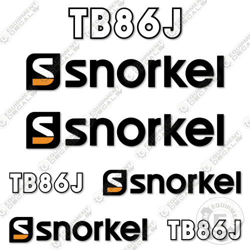 Fits Snorkelift TB86J Decal Kit Boom Lift