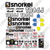 Image of Snorkel TB86J Full Decal Kit Boom Lift - Aftermarket Kit
