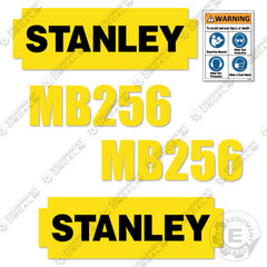 Fits Stanley MB256 Decal Kit Hydraulic Hammer