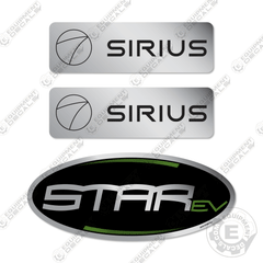 Fits Star EV Sirius Decal Kit Golf Cart