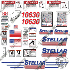 Fits Stellar 10630 Decal Kit Crane Truck