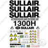 Image of Fits Sullair 1300H Decal Kit Air Compressor - Tier 3