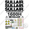 Image of Fits Sullair 1600H Decal Kit Air Compressor - Tier 3