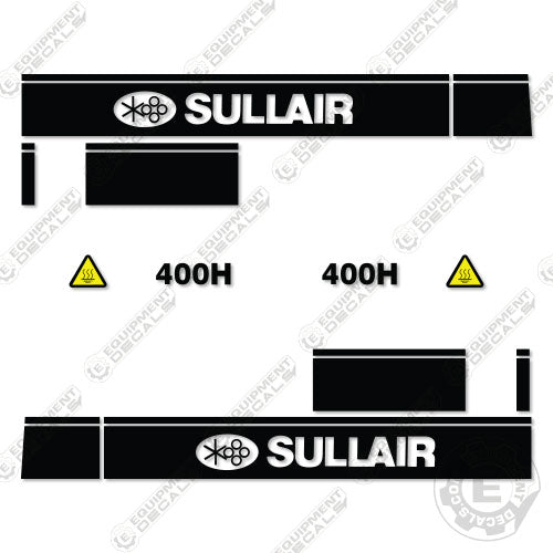 Fits Sullair 400H Decal Kit Air Compressor
