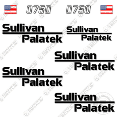 Fits Sullivan Palatek D750 Decal Kit Compressor