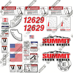 Fits Summit 12629 Decal Kit Crane Truck