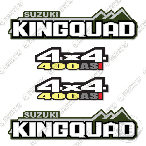 Suzuki Kingquad 400asi Decal Kit ATV - Aftermarket Kit
