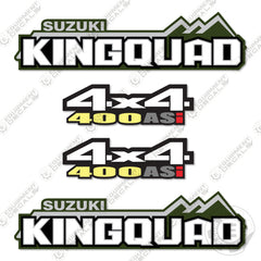 Suzuki Kingquad 400asi Decal Kit ATV - Aftermarket Kit