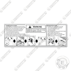 Fits Takeuchi TlV2 Warning Decal 06893-00046