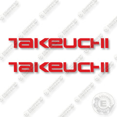 Takeuchi Logo 16 Inches Set of 2 Decal Kit Logo - Aftermarket Kit