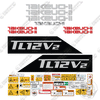 Image of Fits Takeuchi TL12V2 Decal Kit Skid Steer Loader
