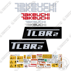 Fits Takeuchi TL8R2 Decal Kit Skid Steer Loader