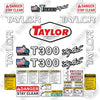 Image of Taylor T300 Decal Kit Forklift - Aftermarket Kit
