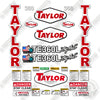 Image of Fits Taylor TE360L Style 2 Decal Kit Forklift