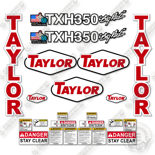 Fits Taylor TX350 Decal Kit Forklift